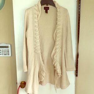 Hand knit sweater cardigan